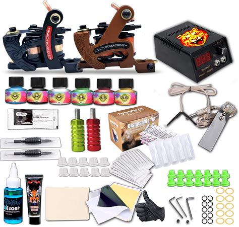 Tattoo Kit With Case Complete Tattoo Gun Kit 2Pcs Starter Tattoo