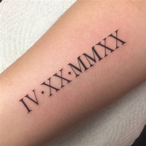 Tattoo Roman Letters