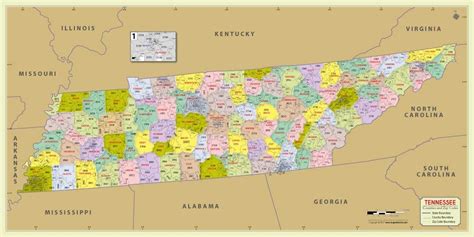 Tennessee Zip Code Map Tennessee Zip Code