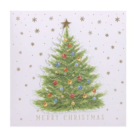 Tesco Luxury Christmas Tree Cards 5 Pack Tesco Groceries