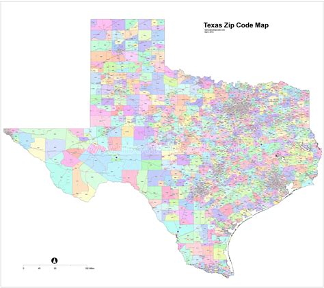 Texas Zip Code Maps Zip Code Mapped