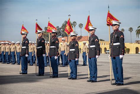 The New Marines Of Hotel Company 2Nd Recruit Training Battalion Stand