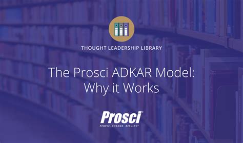 The Prosci Adkar Model Why It Works