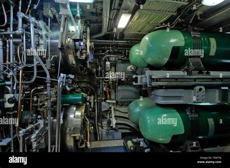 The Torpedo Room With Mk 48 Adcap Torpedoes On The Nuclear Powered