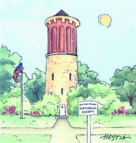 The Water Tower In Western Springs Illinois By Hestia Creations