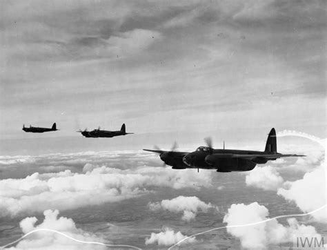 Three De Havilland Mosquito Pr Mark Ixs Of No 540 Squadron Raf Based