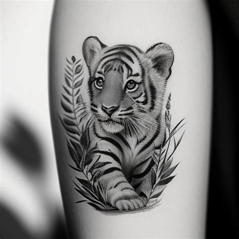 Tiger Tattoo Inner Bicep