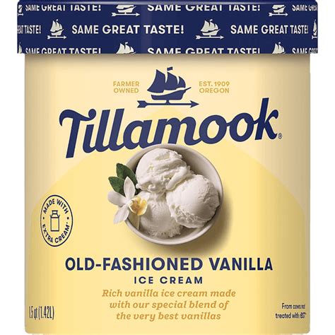 Tillamook Ice Cream Old Fashioned Vanilla Tillamook Town Country