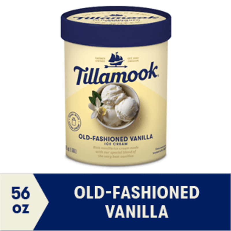 Tillamook Old Fashioned Vanilla Ice Cream 56 Oz Instacart