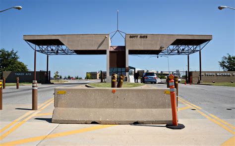 Tinker Air Force Base Gate In Oklahoma City Oklahoma Oklahoma