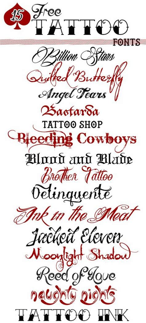 Tipos De Letras Para Tatuajes 15 Posibles Fuentes Para Tu Tatuaje De