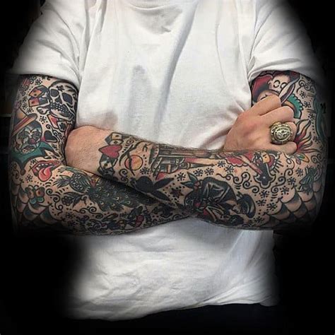 Top 60 Traditional Tattoo Sleeve Designs 2020 Update