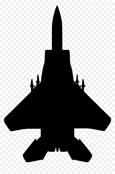 Top Gun Plane Vector Clipart Airplane Silhouette Top Gun Plane