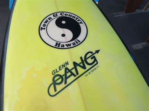 Town Country Glenn Pang Shortboard 5 7 L Oahu Auctions