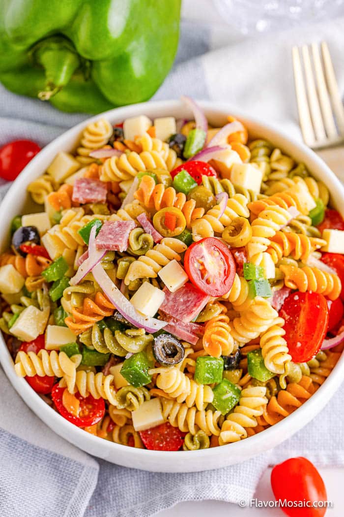 Tri Color Rotini Pasta Salad