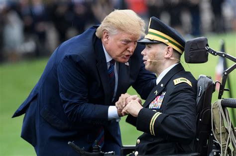 Trump Honors Wounded Veteran