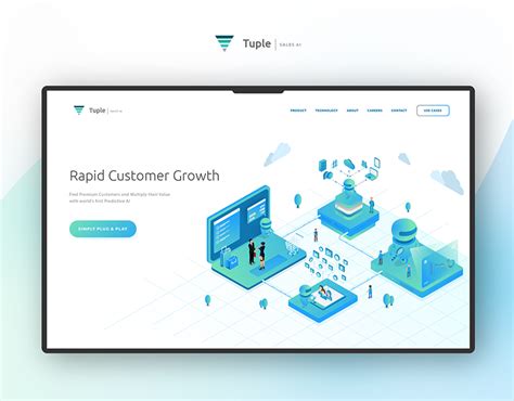 Tuple Tech Website Design Illustration Behance Behance