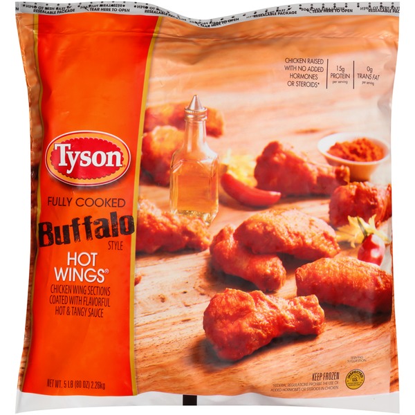 Tyson Fully Cooked Buffalo Style Hot Wings 5 Lbs Bj S Wholesale Club