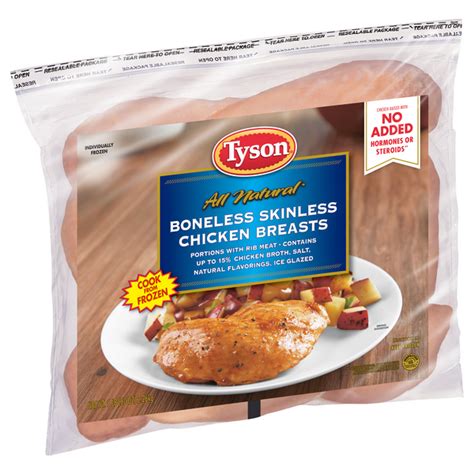 Tyson Individualized Quick Frozen Boneless Skinless Chicken Breast Hy