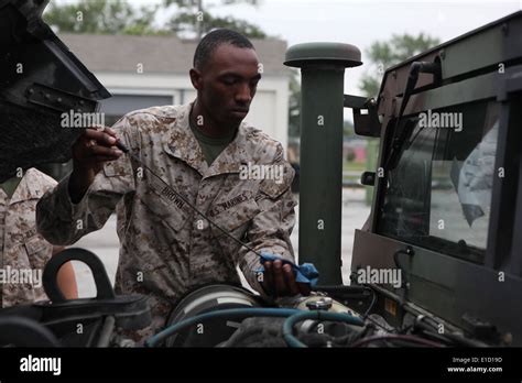 U S Marine Corps Cpl Jason Brown A Motor Transport Mechanic With