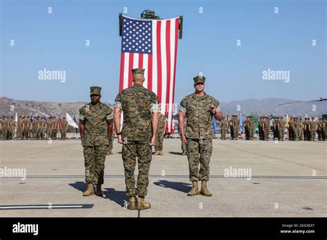 U S Marine Corps Sgt Maj Michael Dequattro Right The Outgoing