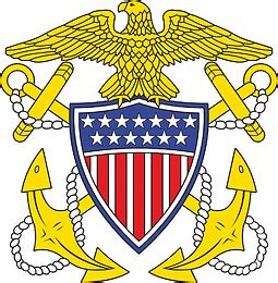 U S Navy Officer Badge Vector Image