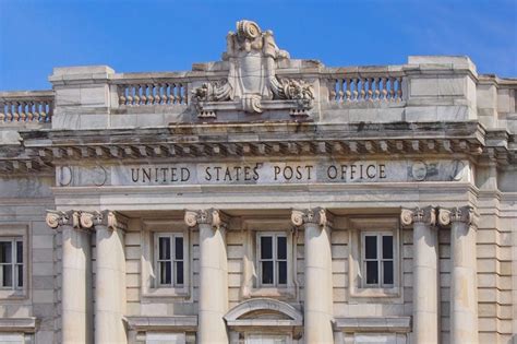 U S Post Office On Right Looking North Towards Main Shopping District