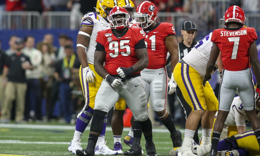 Uga Football Player Card Dl Devonte Wyatt