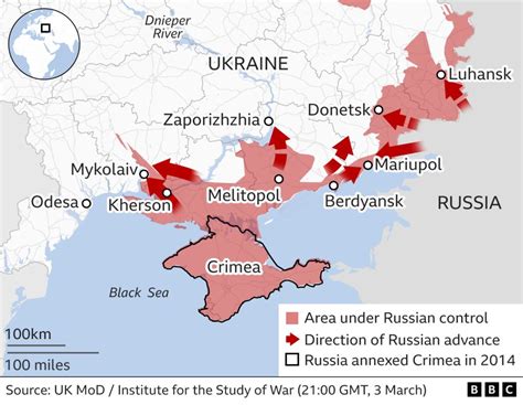 Ukraine War Why Kherson And Mariupol Are Key To Russian Success Bbc News