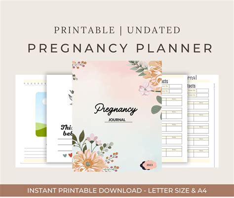 Ultimate Pregnancy Journal Printable Pregnancy Journal Etsy