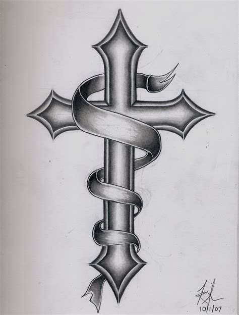 Unique Tattoo Cross Drawings