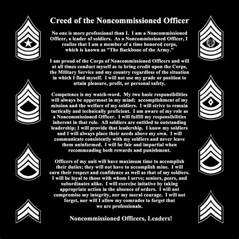 United States Army Nco Creed