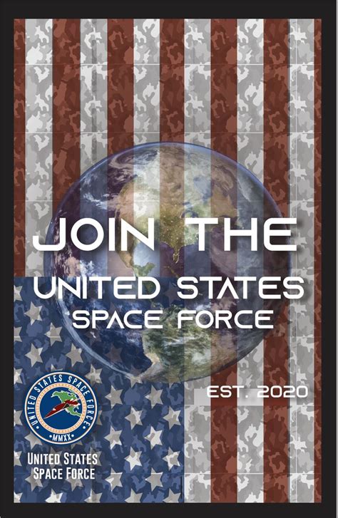 United States Space Force Recruitment Poster Ryan Ziesch Recruitment