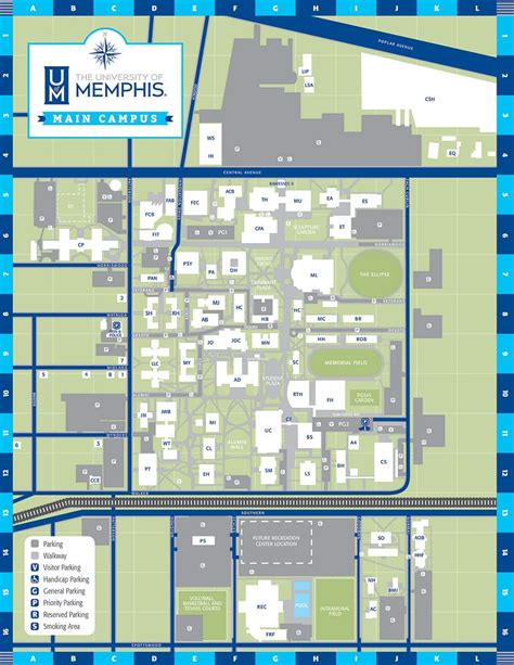 University Of Memphis Map