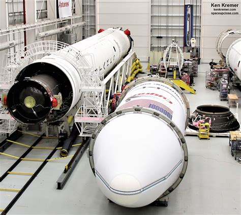 Upclose With Antares Inside Northrop Grumman Rocket Assembly Factory At