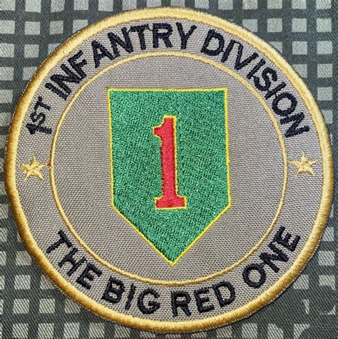 Us Army 1St Infantry Division The Big Red One Patch Decal Patch Co