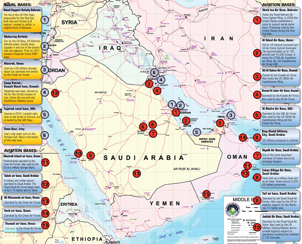 Us Bases In Middle East