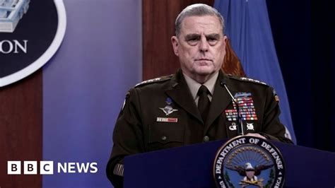 Us General Defends Secret Phone Calls With China Bbc News