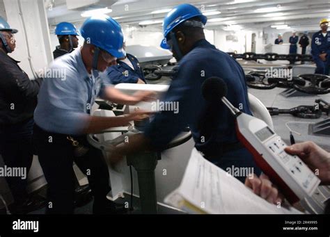 Us Navy Boatswain S Mates Assigned To The Ship S Deck Department 1St