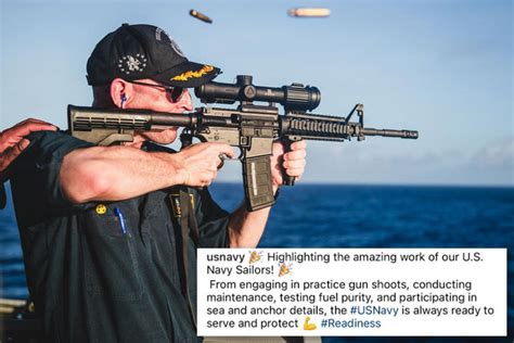 Us Navy Warship Commander Mocked For Holding Rifle With Scope Mounted