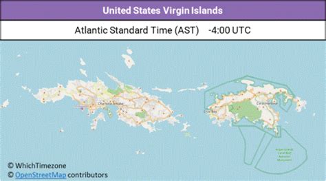 Us Virgin Islands Time Zone Whichtimezone