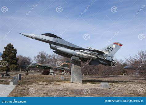 Usaf F16 Fighting Falcon Mountain Home Air Force Base Idaho Editorial