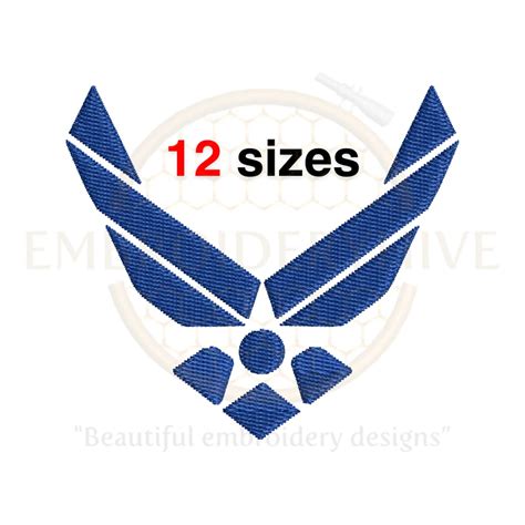 Usaf Logo Embroidery Design Embroideryhive