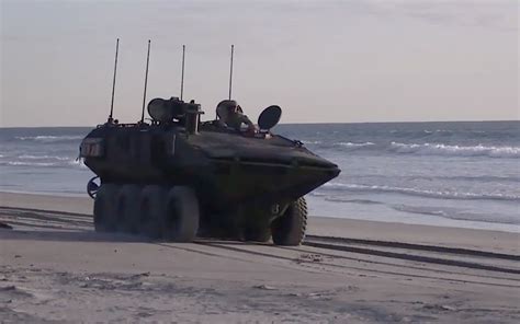 Usmc Amphibious Combat Vehicle Goes To Spain Shown Outside The U S