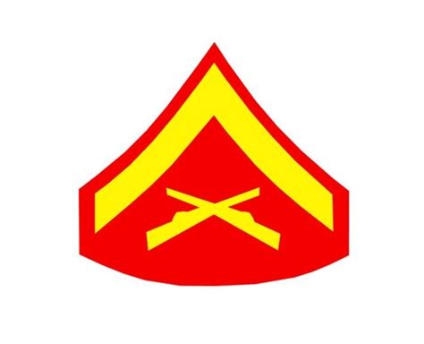 Usmc Lance Corporal Rank Insignia 2 Color Decal By Pazabri On Etsy