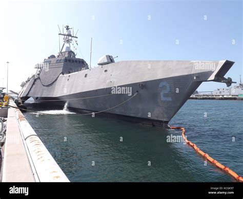 Uss Independence Lcs 2 Sits Pierside At Naval Base San Diego Stock