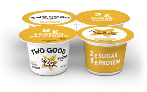 Vanilla Greek Yogurt With Low Sugar 4 X 95G Two Good