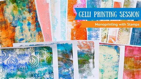 Video And Blog Tutorial Gelli Printing With Diy Foam Printing Stamps