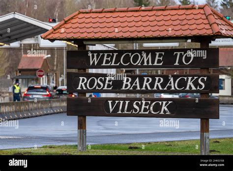 Vilseck Germany 04Th Feb 2022 Welcome To Rose Barracks Vilseck