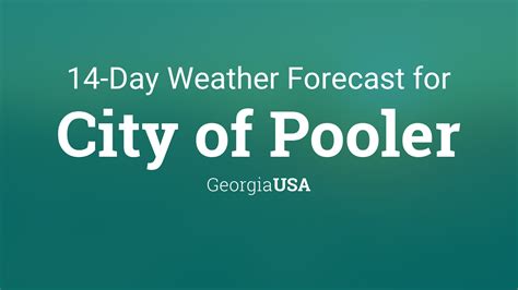 Weather Forecast For Pooler Georgia